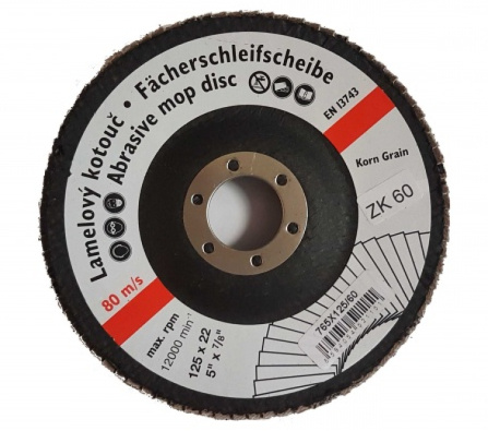 Brusný kotouč lamelový 125 mm P60