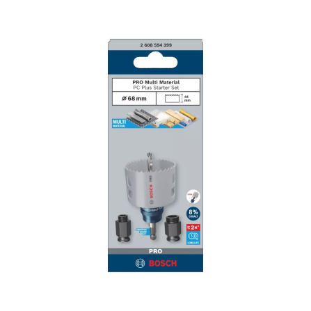 Startovací sada děrovky 68 mm Bosch PRO Multi Material PC Plus 2608594399 - 5