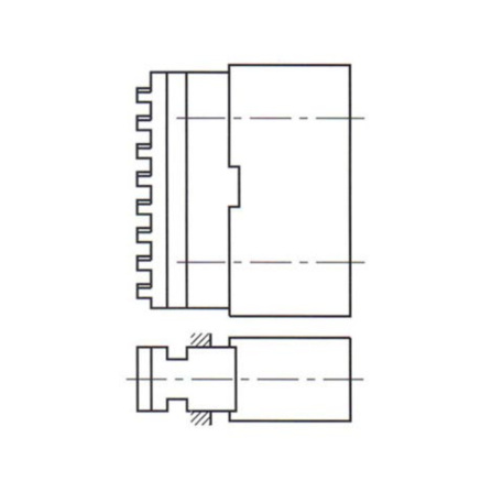 Měkká dělená čelist MD 100/4 243876 - 2