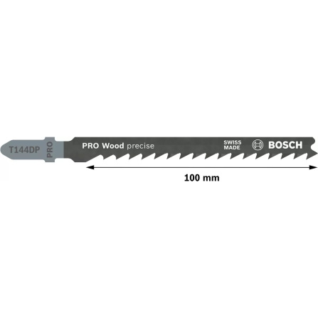Pilový plátek do kmitací pily Bosch T 144 DP - Precision for Wood - 4
