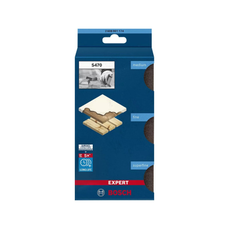Sada brusné houby 3 ks 69x97x26 mm Bosch Expert S470 Combi M, F, SF 2608901174 - 3