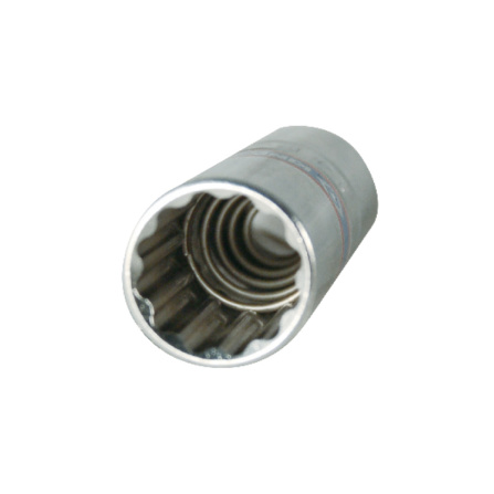 Hlavice nástrčná s přidržnou přužinou na zapalovací svíčky King Tony 3/8 CrV 12 hran, 14mm 36A014 -