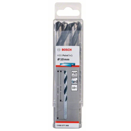 Vrták spirálový Bosch PointTeQ 10,0 mm 2608577268 Vrták spirálový Bosch PointTeQ 10,0 mm 2608577268