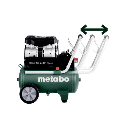 Kompresor bezolejový Metabo Basic 220-24 OF Silent 601593000 - 7 Kompresor bezolejový Metabo Basic 220-24 OF Silent 601593000 - 7