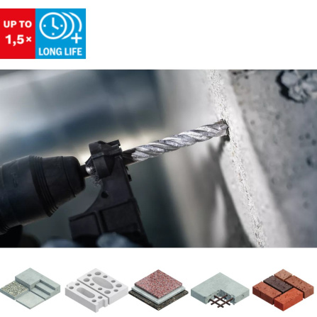 Vrták do kladiv spirálový Bosch PRO SDS-Plus-5X 12 x 250 x 310 mm 2608833810  - 3