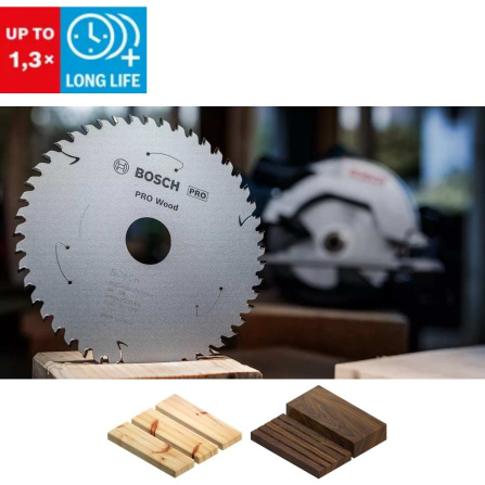 Pilový kotouč pro aku pily Bosch PRO Wood Cordeless 165x20x1,5/1,0x48T 2608837687 - 3