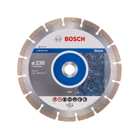 Diamantový dělící kotouč na kámen Bosch Standard for Stone 230 mm 2608602601