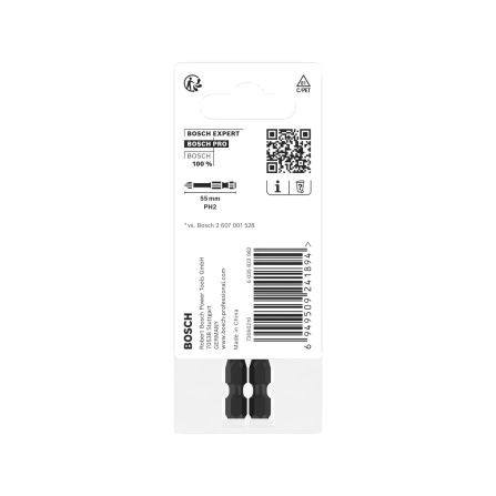 Sada křížových bitů PH Bosch PRO Impact 3 ks 25 mm 2608522470 - 5