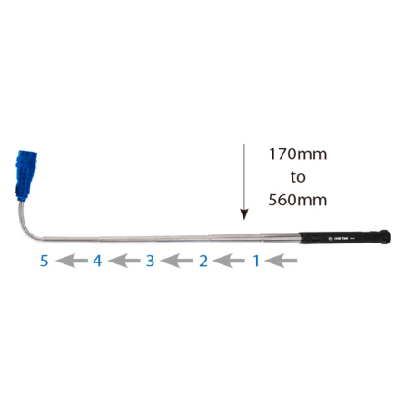 Svítilna teleskopická flexibilní LED King Tony 79833 - 2