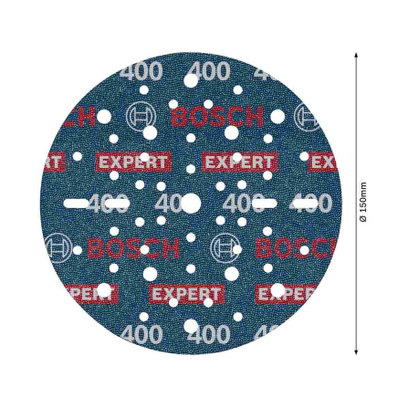 Brusný kotouč Bosch Expert O780 s fólií 6 ks 150 mm P400 2608902447 - 6