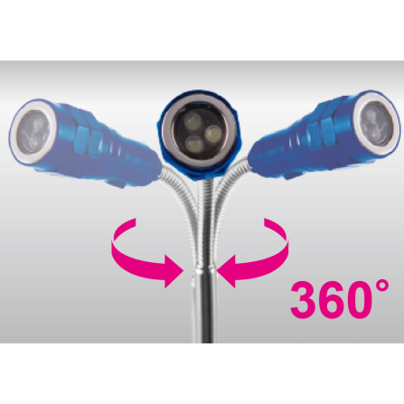 Svítilna teleskopická flexibilní LED King Tony 79833 - 4