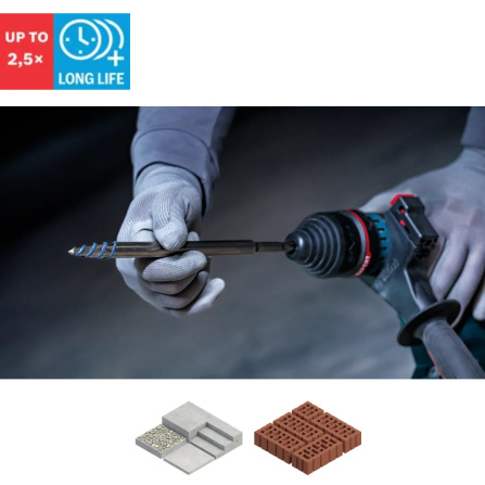 Sekáč špičatý Bosch Expert SDS Plus-8C250 mm 2608901694 - 3 Sekáč špičatý Bosch Expert SDS Plus-8C250 mm 2608901694 - 3