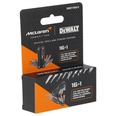 Multifunkční kapesní kleště Multitool DeWalt McLaren DWHT71844-9 - 9