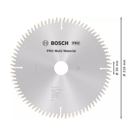 Pilový kotouč Bosch Multi Material 216 x 30 x 2,5 mm 80 zubů 2608640447 - 5