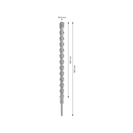 Vrták do kladiv Bosch PRO SDS plus-5X - 24 x 400 x450 mm 2608836648 - 5