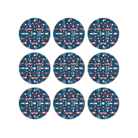 Sada brusných kotoučů Bosch Expert O780 s fólií 9 ks 150 mm 2608902448