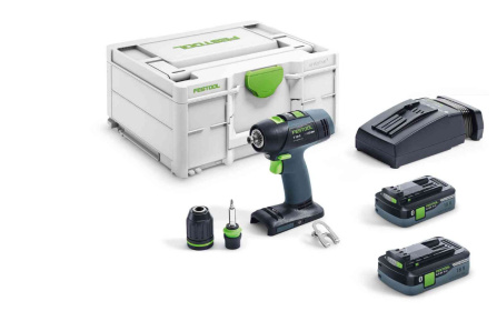 Aku šroubovák vrtací Festool T18+3 HPC 4,0
