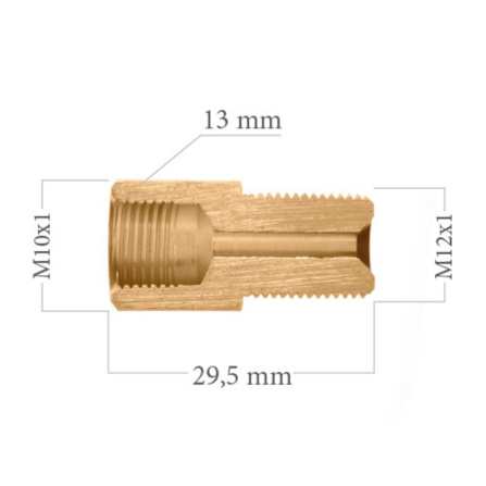 Redukce brzdové trubky M10x1 na M12x1 5-600-129 - 3