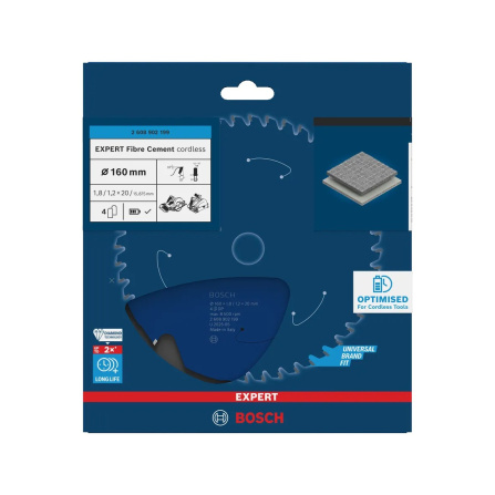 2608902199 Pilový kotouč Bosch Expert for Fiber Cement 160x1,8/1,2x20 T4 zuby-2 2608902199 Pilový kotouč Bosch Expert for Fiber Cement 160x1,8/1,2x20 T4 zuby-2