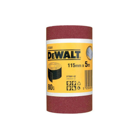 Brusný papír v roli 115mm x 5m P80 DeWalt DT3581