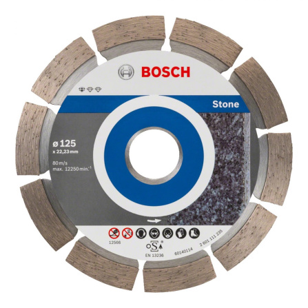 Diamantový dělící kotouč na kámen Bosch Standard for Stone 125 mm 2608602598 Diamantový dělící kotouč na kámen Bosch Standard for Stone 125 mm 2608602598