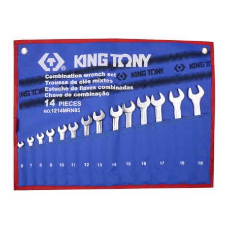 Sada očkoplochých klíčů King Tony 14 ks 1214MRN05