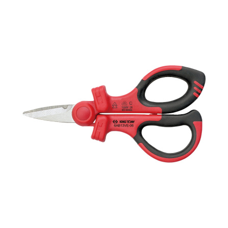 Nůžky elektrikářské VDE L 160 mm King Tony 6AB13VE-06