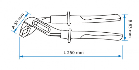 Kleště SIKO s kloubem, L 250 mm, VDE 1000 V